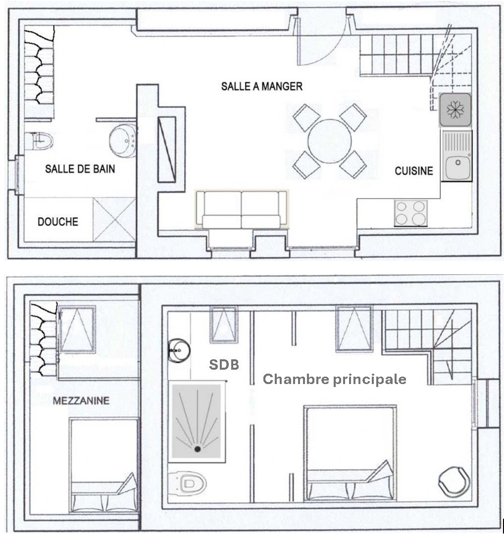 Plan du gîte